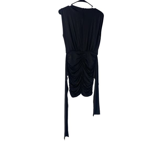 NWT Sheseeworld Deep V-cut backless mini dress Black Size Small - Picture 2 of 6